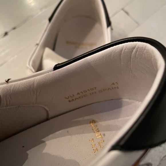 SAINT LAURENT SILVER STAR SNEAKERS - Picture 2 of 7